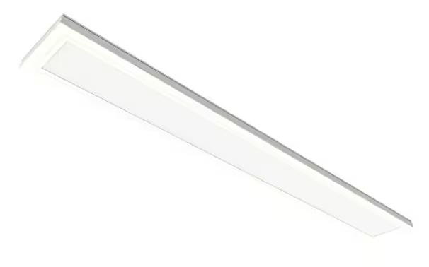 Commercial Electric 6 in. x 4 ft. 25-Watt Dimmable White Integrated LED 1900 Lumens Flat Panel Ceiling Flush Mount with Color Change 5CCT