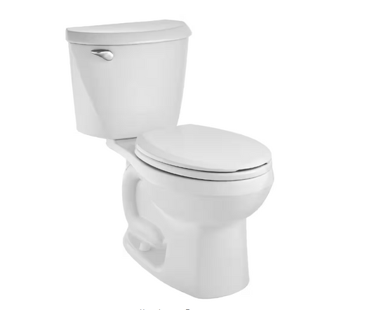 Glacier Bay Reliant 12 in. Rough In 2-Piece 1.28 GPF Single Flush Round Toilet with Slow Close Seat in White