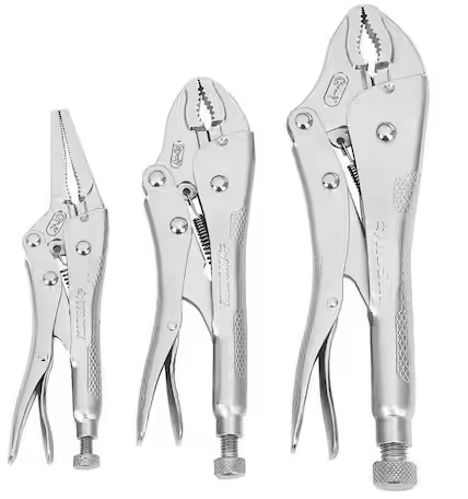 Husky Locking Pliers Set (3-Piece)