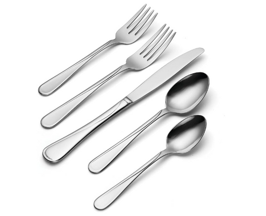 Oneida Flight 65 Piece Everyday Flatware, 18/0 Stainless Steel, Silverware Set