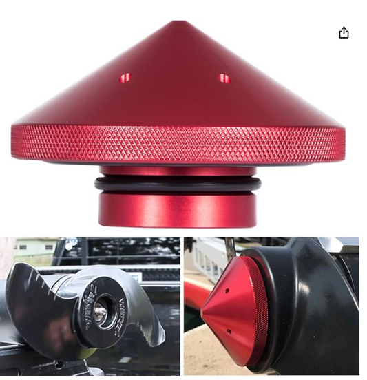 Eliminator Trolling Motor Prop Nut Billet Aluminum Custom Fit For MinnKota 80, 101 and 112 lb Models (GFEL-MK-BK-DP).