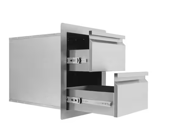 NXR 18 in. Double Access Drawer for Drop-In Grill