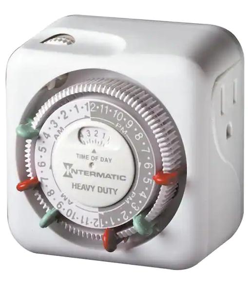 Intermatic 15 Amp 24-Hour Indoor Plug-In Timer, White