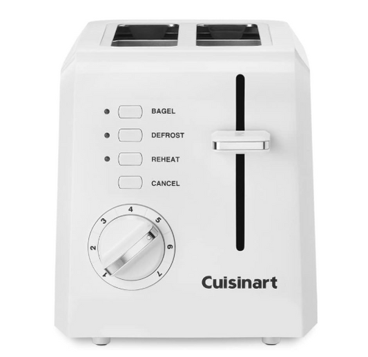 Cuisinart 2-Slice Toaster, Compact, White