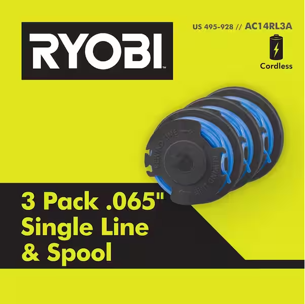 Ryobi ONE+ 0.065 Spool (3-Pack)