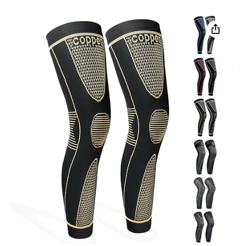 Full Leg Sleeves Long Compression Reduce Varicose Veins and Swelling of Legs