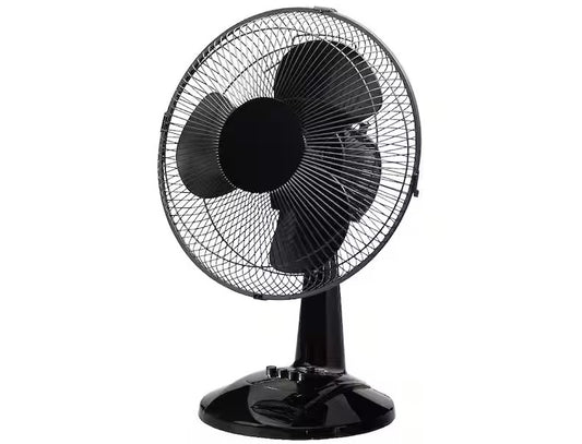12 in. 3 Speed Personal Desk Fan in Black