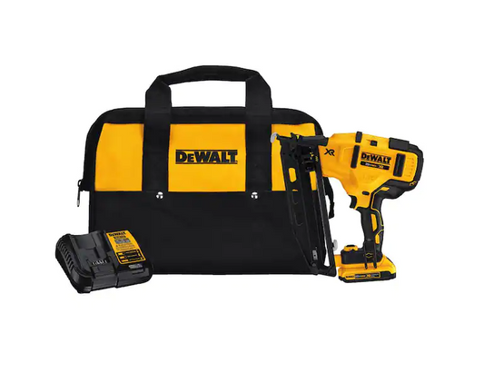 20V MAX XR 16-Gauge Electric Cordless Angled Finishing Nailer Kit