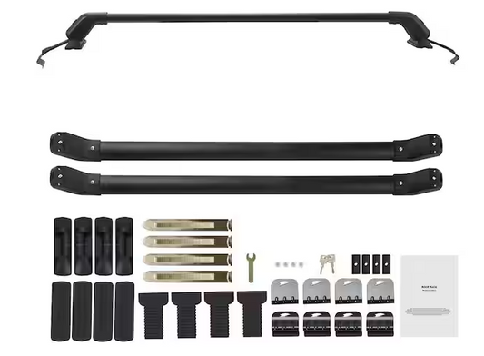 41.3" Alum Roof Rack Crossbars, Fit Roof w/o Side Rail 155lb Load Capacity