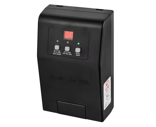 Low Voltage 60-Watt Plastic Landscape Lighting Transformer with Dusk to Dawn Operation