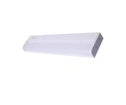 18 in. Hardwired White Integrated LED 5 CCT Linkable Under Cabinet Light