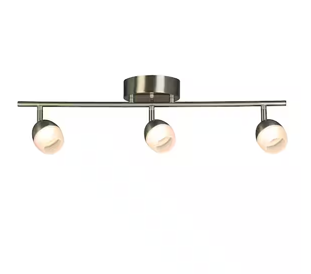 Stella Ferry 2 ft. Brushed Nickel Integrated LED Track Lighting Kit