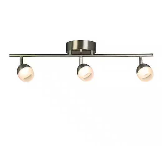 Stella Ferry 2 ft. Brushed Nickel Integrated LED Track Lighting Kit