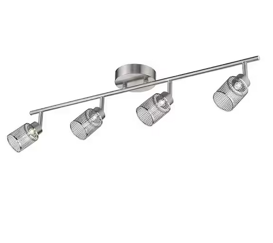 Temmar 2.5 ft. Brushed Nickel Integrated LED Track Lighting Kit
