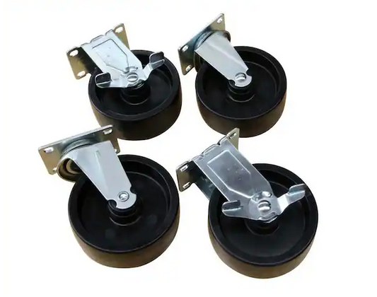 5 in. Caster Kit for Ready-to-Assemble Steel Garage Base Cabinets