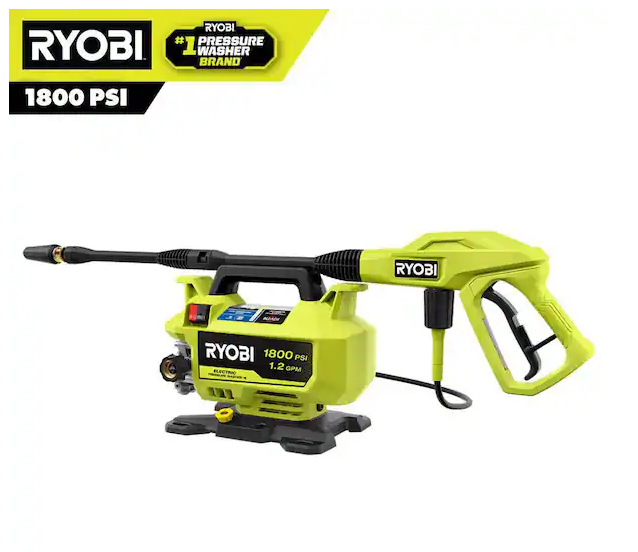 1800 PSI 1.2 GPM Cold Water Corded Electric Pressure Washer