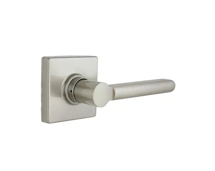 Tonebridge Satin Nickel Hall/Closet Door Handle with Square Rose