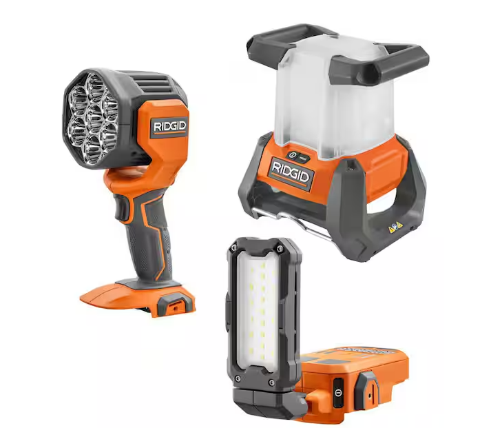 18V 3-Tool Lighting Kit, Magnetic Light, 360° Area Light, and Spotlight (Tools Only)