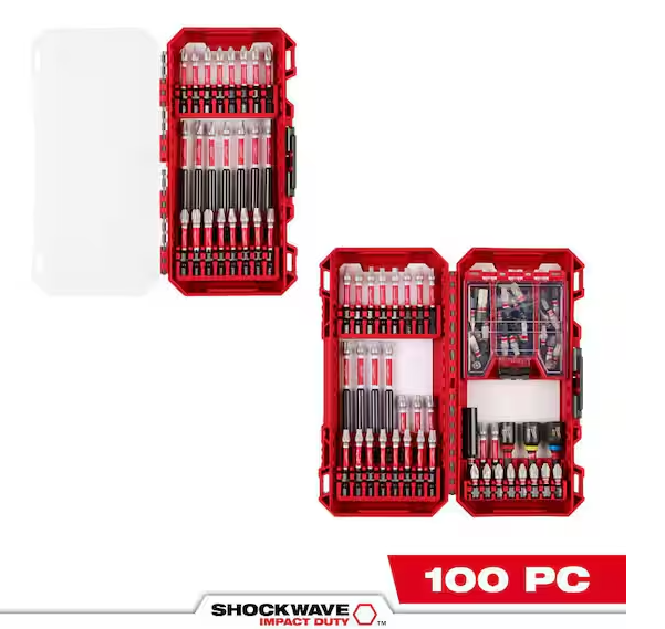 SHOCKWAVE Impact-Duty Alloy Steel Screw Driver Bit Set (100-Piece)