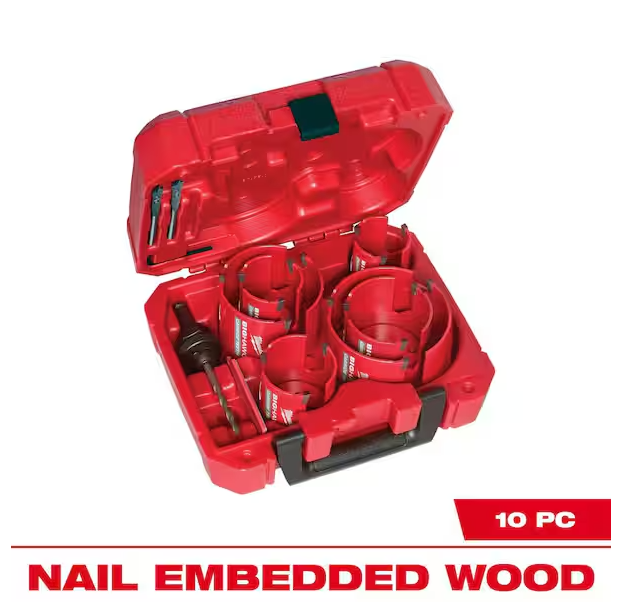 BIG HAWG Carbide Hole Saw Kit (10-Piece)
