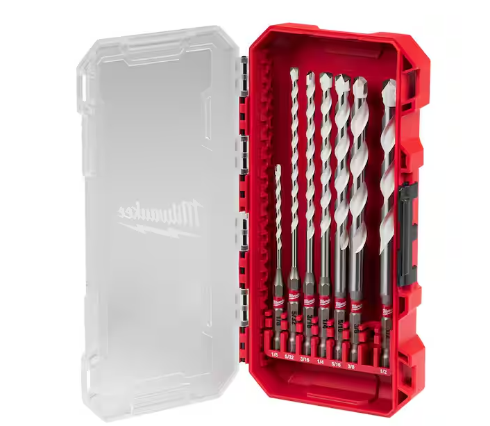 Shockwave Carbide Multi Material Drill Bit Set 7-Piece)