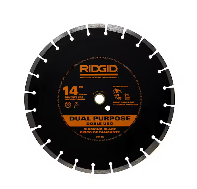 14 in. Dual-Purpose Walk-Behind Saw Diamond Blade