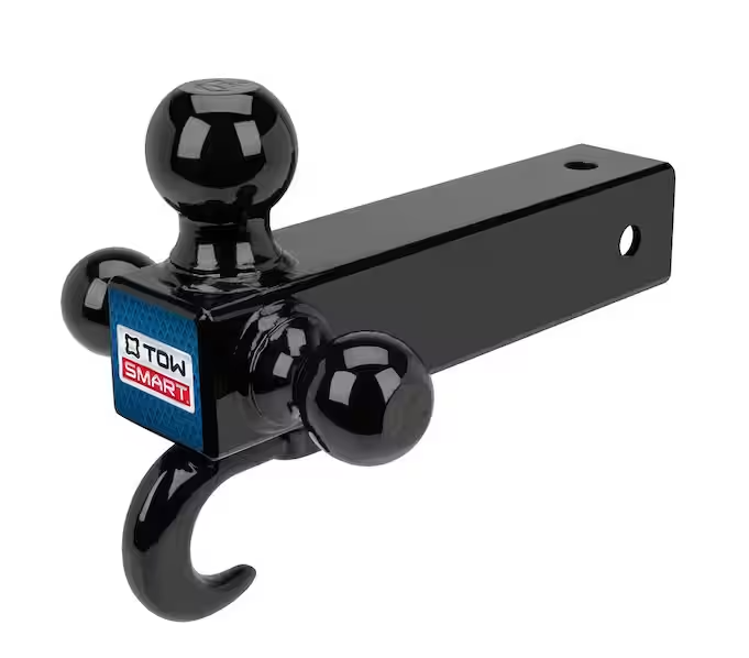 Up to 14,000 lb. 1-7/8 in., 2 in, and 2-5/16 in. Tri-Ball Mount with Hook