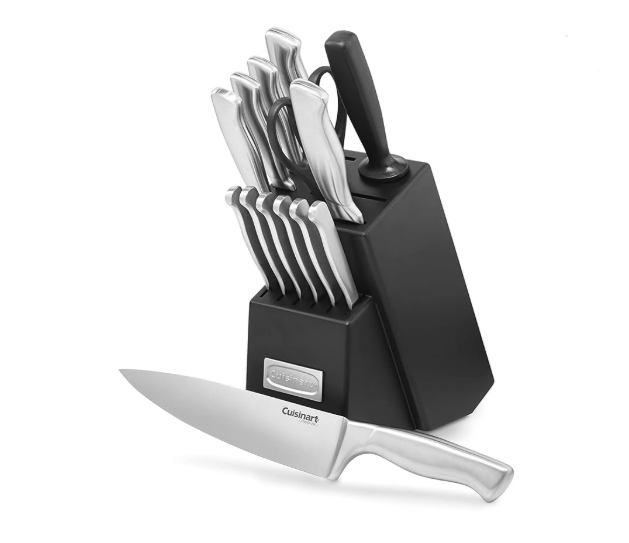 Cuisinart 15-Piece Stainless Steel Hollow Handle Block Set, C77SS-15PK