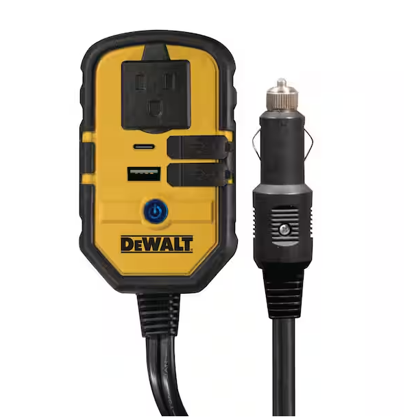 140-Watt Portable Power Inverter for Car with Dual USB Ports