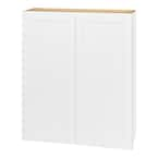 Hampton Bay Avondale 36 in. W x 12 in. D x 42 in. H Ready to Assemble Plywood Shaker Wall Kitchen Cabinet in Alpine White