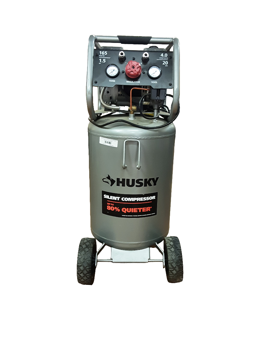 Husky 20 Gal. 165 PSI Vertical Electric Quiet Air Compressor