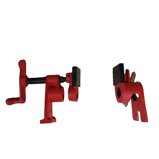 Bessey H-Style 1/2 in. Black Pipe Clamp Fixture Set 1 (-Piece)