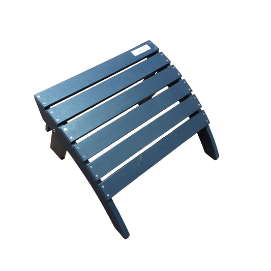 Navy Blue Plastic Classic Outdoor Folding Adirondack Ottoman