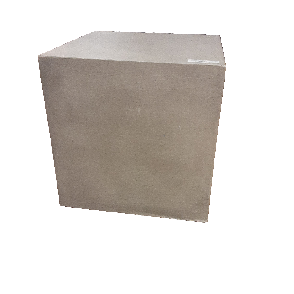 Noble House Quebec Light Grey Square Lightweight Concrete Outdoor Patio Side Table