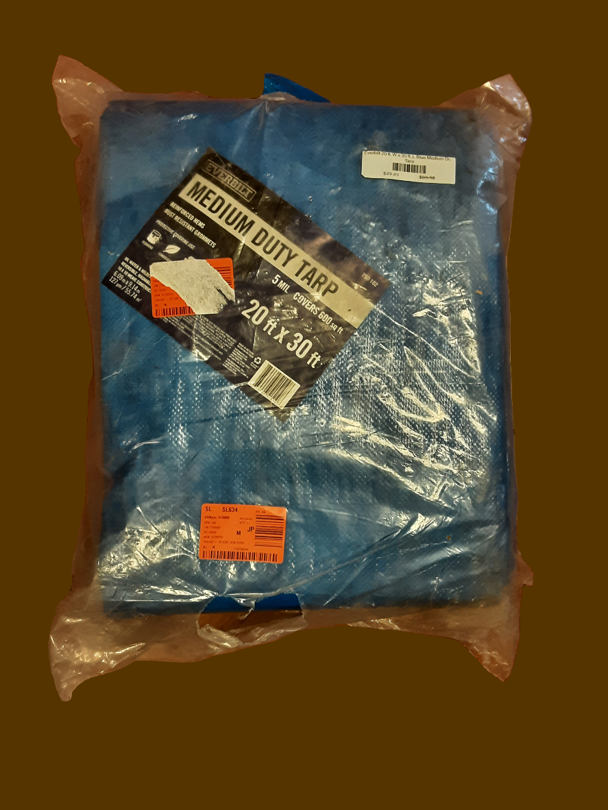 Everbilt 20 ft. W x 30 ft. L Blue Medium Duty Tarp