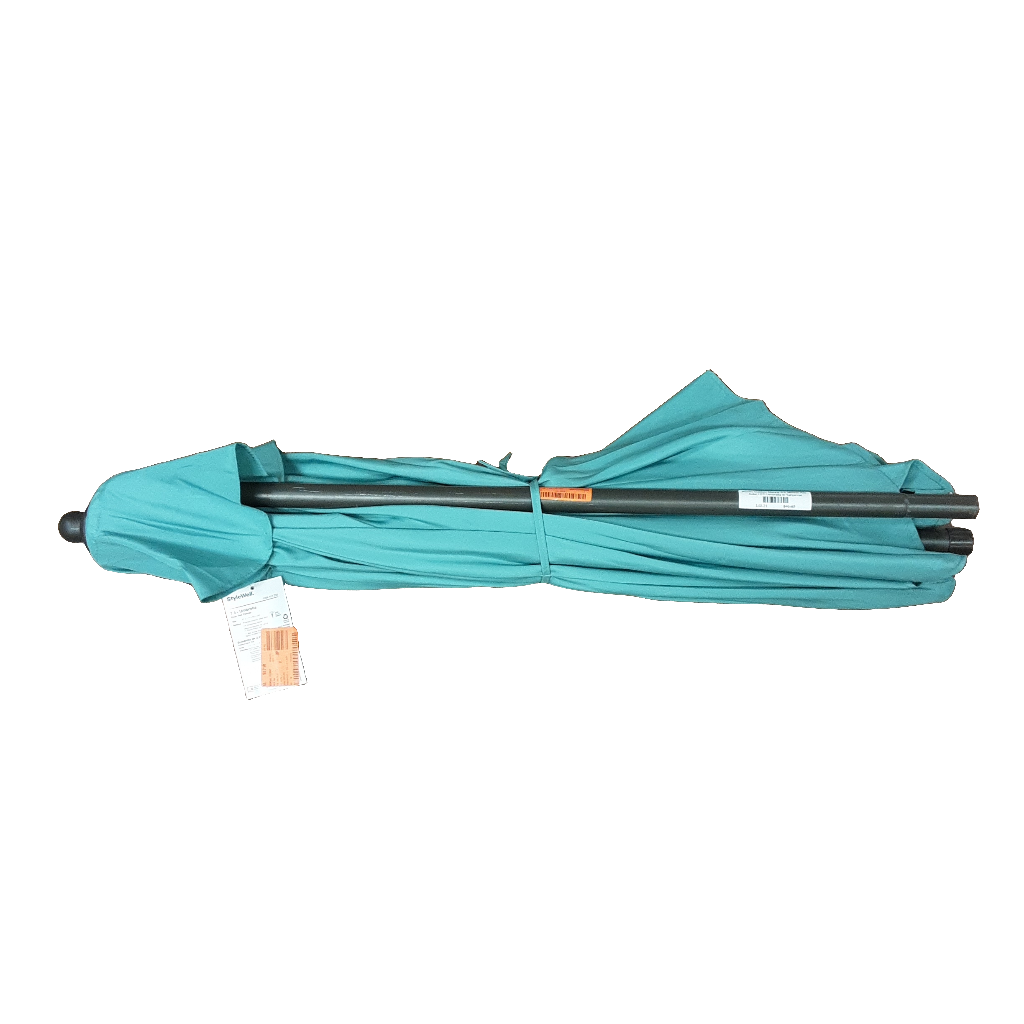 Westin Outdoor Marina 9 ft. Market Patio Solar LED Umbrella in Turquoise