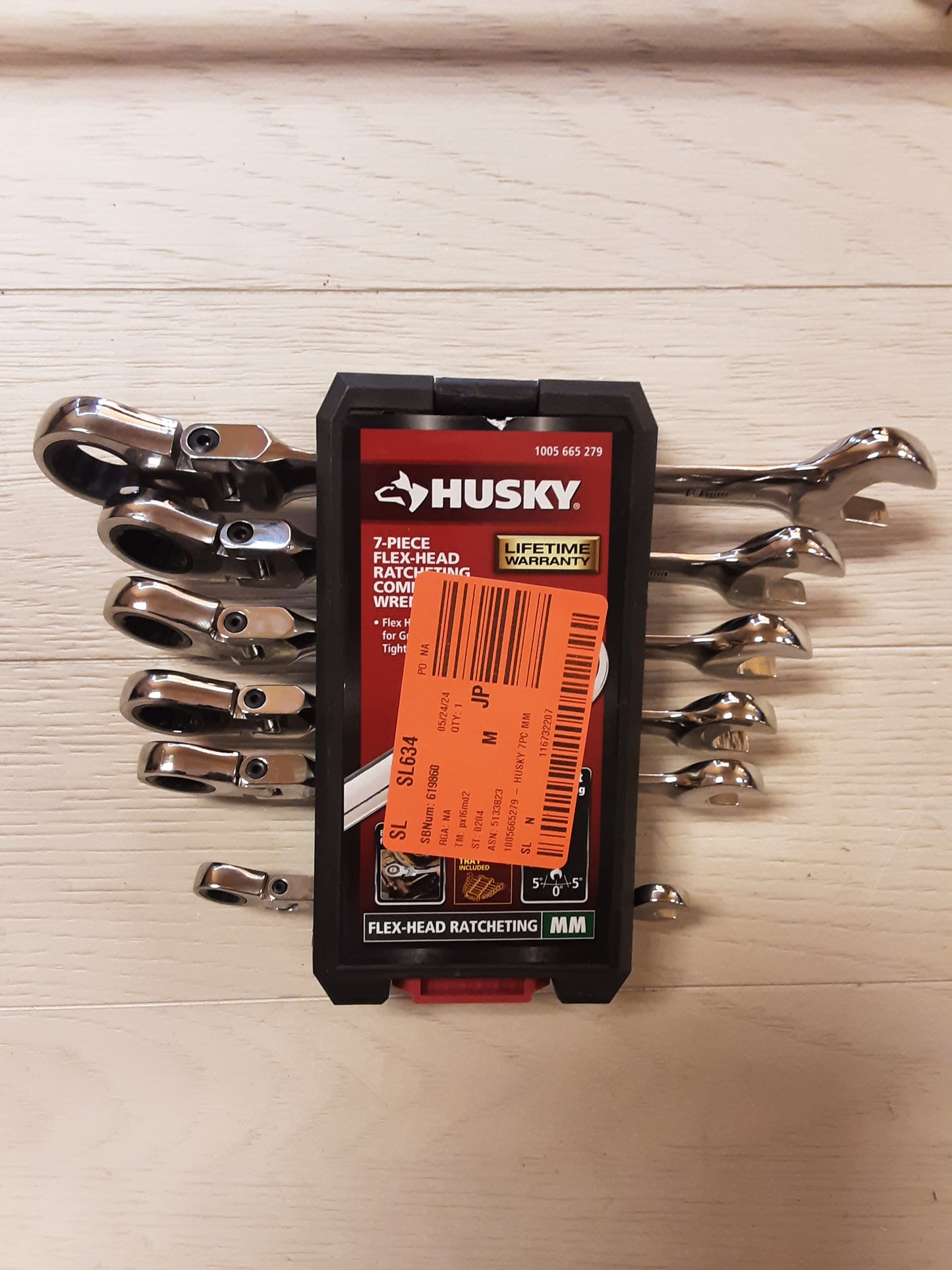 Husky Flex Ratcheting MM Combination Wrench Set