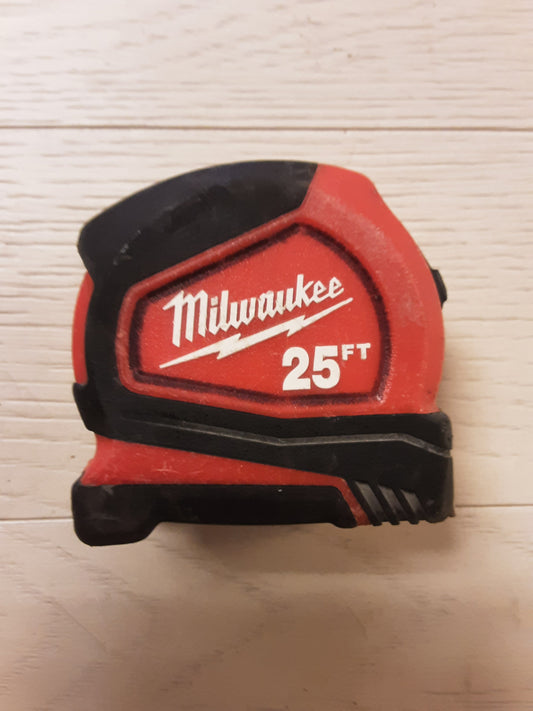 Milwaukee Compact 25 ft. SAE Tape Measure with Fractional Scale and 9 ft. Standout