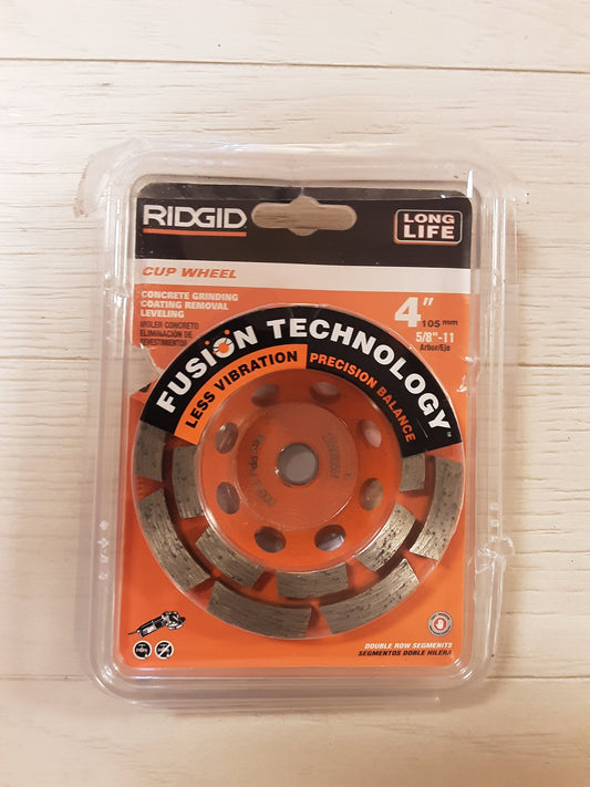 Ridgid 4 in. Diamond Double Row Cup Wheel